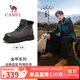 駱駝（CAMEL）王俊凱同款大黃靴戶(hù)外高幫工裝馬丁靴男 G15W076038T 磚瓦灰 43