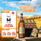 百威黑金啤酒高度烈性啤酒高端瓶裝小麥啤酒 中秋送禮 600mL 12瓶 整箱裝