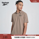 Reebok銳步官方24新品男子TEE/SS休閑舒適針織短袖T恤Polo衫 24SRM401MGG9 L