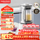 摩飛電器（Morphyrichards）破壁機(jī) 家用1.5L多功能柔音豆?jié){機(jī)加熱全自動(dòng)榨汁機(jī)攪拌機(jī) 3-4人預(yù)約保溫隔音降噪輔食機(jī)MR8201白