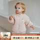 OAK FAMILY寶寶加厚棉服兒童冬保暖百搭外套嬰兒百搭拉鏈夾棉開衫棒球服 淺粉 90 cm