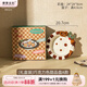 摩登主婦手繪甜品盤子陶瓷餐盤禮盒裝可愛(ài)沙拉水果盤新年生日禮物 【A款】禮盒裝-巧克力色甜品盤