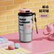富光咖啡保溫杯新款女生外出攜帶小巧便攜車(chē)載無(wú)縫316L不銹鋼隨行水杯 起司銀_460ML（無(wú)縫內膽）