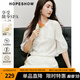 紅袖甜美粉色雪紡衫2025春季新款女裝波西米亞風(fēng)刺繡質(zhì)感圓領(lǐng)短袖上衣 米白004 M