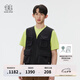 KOLON SPORT/可隆多口袋馬夾 男子戶外運動網(wǎng)眼拼接外套無袖上衣 LHVT5MTK25-BK 黑色 XL 180/100A