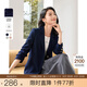 熙世界超好看西裝外套女小個(gè)子2025春季新款高級(jí)感炸街休閑小西服 藏青色 M