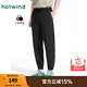 熱風(fēng)（Hotwind）男士休閑褲2025年夏季新款基礎款慢跑褲戶(hù)外休閑長(cháng)褲束腳褲 01黑色 M