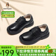 暇步士（Hush Puppies）童鞋男童皮鞋春春夏新款兒童鞋女童休閑校園演出學生黑色皮鞋 HP3394黑色 31 -鞋內長20.30cm/腳長19.70cm