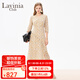 Lavinia Club拉維妮婭法式小碎花清新連衣裙女2025春夏新品收腰茶歇裙J41L106 黃花 XL 175/96A