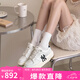 MLB官方運(yùn)動(dòng)鞋女鞋子 七夕情侶學(xué)長(zhǎng)鞋厚底休閑鞋百搭板鞋男3ASXCA12N 紐約洋基隊(duì)/象牙色/拍大半碼 37.5 (235mm)