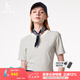 哈吉斯（HAZZYS）女裝 夏季款女士圓領(lǐng)文藝細條紋T恤衫女ASTSE0BBE68 乳白色IV M (160/84A 38）