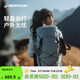 迪卡儂雙肩背包MH900旅行徒步登山輕量化背負系統大容量城市輕戶(hù)外 淺灰色（新老款隨機發(fā)貨） 25升