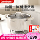 LUMINARC湯鍋316L不銹鋼燉煮陶瓷不粘鍋家用煮粥煲湯燉肉電磁爐燃?xì)庠顚Ｓ? title=
