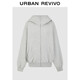 UR2025秋季新款女裝休閑日常連帽拉鏈超寬松外套UYY150093