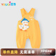 優(yōu)奇寶寶春秋裝2024新款嬰兒背帶褲連體衣春秋早秋衣服外出春季哈衣