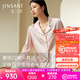 金三塔真絲睡衣女22姆米100%桑蠶絲可外穿兩件套居家服高級禮物 [主推]22姆米桃盈粉 L