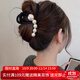 向晚發(fā)夾發(fā)卡優(yōu)雅氣質(zhì)珍珠發(fā)夾后腦勺盤(pán)發(fā)鯊魚(yú)夾高級感抓夾女生日禮物