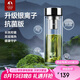 特美刻（TOMIC）銀離子抗菌高硼硅雙層玻璃杯茶隔商務(wù)辦公泡茶杯七夕教師節(jié)禮物