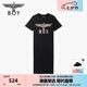 BOY LONDON25新款夏季女款T恤裙時(shí)尚翅膀黑色連衣裙W17015 黑色 S