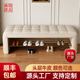 輕奢換鞋凳家用門(mén)口進(jìn)門(mén)穿鞋凳北歐入戶(hù)軟包沙發(fā)凳可坐式長(cháng)條凳 米白色 100cm*40cm*45cm【全真皮】
