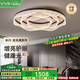 VVS【冰川】全光譜簡約護(hù)眼led客廳燈吸頂燈大燈廣東中山燈具套餐 適用18-30m2【客廳燈】直徑80cm