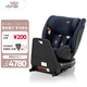 寶得適（BRITAX）寶寶兒童安全座椅0-7歲isize認證正反360°旋轉成長騎士 精致藍