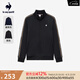 樂(lè)卡克法國(guó)公雞男款立領(lǐng)拉鏈開(kāi)衫L241MCNB0131 黑色/B01 L
