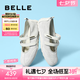 百麗（Belle）周雨彤同款酒心糖休閑鞋女25夏新商場款芭蕾瑪麗珍鞋D8L1DBQ5 薄霧米 【周雨彤同款】 37 (235mm)