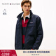 TOMMY HILFIGER【潮流風(fēng)衣款】出走都市25秋冬男軟殼夾克/防水可收納帽外套 【防水可收納帽夾克】藏青色DW5 L （推薦：150-165斤）