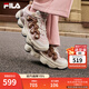 FILA【楊冪同款】官方豌豆鞋女鞋老爹鞋運動(dòng)鞋冬季新款運動(dòng)休閑鞋 紅木棕/摩卡棕-MM 37.5