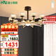 雷士（NVC）美式輕奢輕奢客廳燈燈臂發(fā)光吊燈無極調光10頭燈飾WHXD114F/G-02