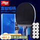 紅雙喜（DHS）乒乓球拍9星級(jí)專業(yè)比賽級(jí)黑檀木碳素底板狂飆3高檔乒乓球拍單拍 天極藍(lán)直拍TB6【含禮包】