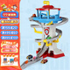 汪汪隊立大功（PAW PATROL）汪汪隊玩具狗狗巡邏車總部基地旺旺隊兒童玩具生日禮物 拯救冒險灣軌道-自帶6輛合金小車