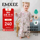 嫚熙（EMXEE）嬰兒睡袋春秋牛油果紗羅寶寶分腿睡袋4層 精靈夢(mèng)花園90碼