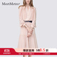 MeetMetro瑪依爾中長(zhǎng)款時(shí)尚粉色連衣裙女2025春新款氣質(zhì)收腰A字裙 短款藕粉【現(xiàn)貨閃電發(fā)】 S