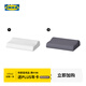 宜家（IKEA）BRUKSVARA布瓦拉人體工學枕記憶海綿枕護頸椎助睡眠枕頭學生宿舍 側臥/仰臥人體工學枕+深灰色枕套 單只