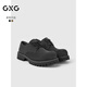 GXG通勤男鞋時(shí)尚休閑德比鞋正裝時(shí)尚增高大頭皮鞋 深灰色 41