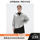 UR2025秋季新款女裝簡(jiǎn)約休閑運(yùn)動(dòng)感連帽拉鏈衛(wèi)衣UWB450055 淺灰花灰 S