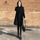 clotho Rennie品牌女裝雙面羊絨大衣女中長(cháng)款2025冬季新款呢子氣質(zhì)修身毛呢外套 黑色 2XL