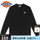 dickies經(jīng)典三色logo長(cháng)袖T恤休閑上衣龍年紅色010983 Y 黑色 M