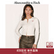 Abercrombie & Fitch女裝25秋冬新款美式字母LOGO圓領(lǐng)長(cháng)袖針織開(kāi)衫毛衣150-5339 奶白色 XS (160/84A)