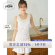 gelatopique25夏季新品女冰淇淋碎花木耳邊短褲睡褲PWCP252232 粉色 均碼