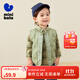 迷你巴拉冬季新款男女童可愛(ài)無(wú)領(lǐng)羽絨服寶寶保暖時(shí)尚羽絨馬甲 橄欖綠40801 110