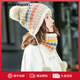 Charm Kendo帽圍巾一體秋冬季時(shí)尚潮百搭保暖女毛線(xiàn)帽新年生日禮物送女生 米色送女朋友實(shí)用老婆