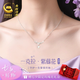 央創(chuàng  )時(shí)尚中國黃金銀項鏈女生2025款七夕情人節生日禮物高端送女友老婆S925