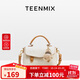 天美意（TEENMIX）女包牛皮劍橋包高級感手提斜挎包通勤單肩包生日禮物送女友老婆