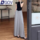 DGOV莫代爾半身裙女夏季長(cháng)款垂墜感加長(cháng)版高個(gè)子拖地長(cháng)裙到腳踝長(cháng)款 淺灰色 均碼 長(cháng)度95建議身高161-167