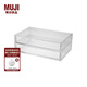 無(wú)印良品（MUJI） 亞克力盒 二層抽屜 化妝品桌面收納 飾品收納盒 透明(不可掀蓋） 2層式