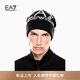 EMPORIO ARMANI/阿瑪尼官方旗艦【七夕禮物】EA7/新款男女同款登山針織帽秋季 MC008-黑色/白色 M