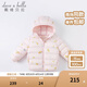 戴維貝拉（DAVE＆BELLA）新款秋冬兒童羽絨服男童羽絨衣新年服寶寶女童衣服小童上衣冬裝 蝴蝶印花DBJ20526 110 cm（建議身高100-110cm）